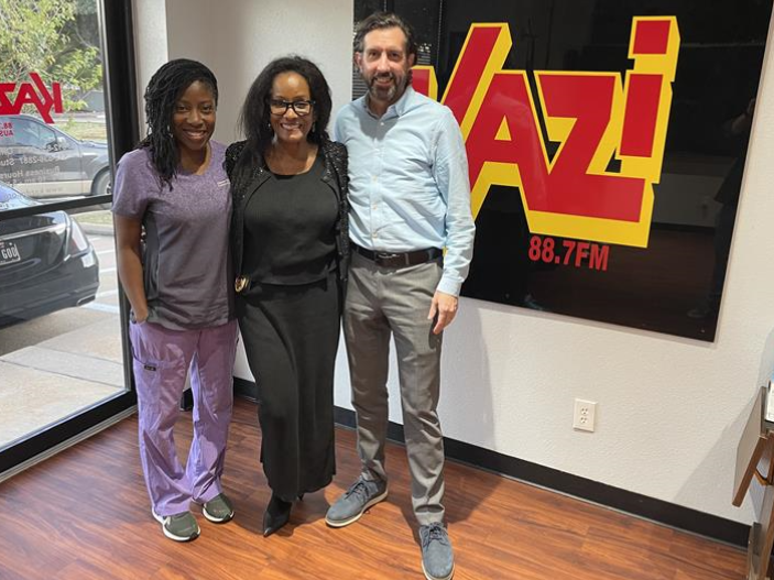 From left: Dr. Chinwe Efuribe, Dr. Desmar Walkes, and Dr. Brian Metzger